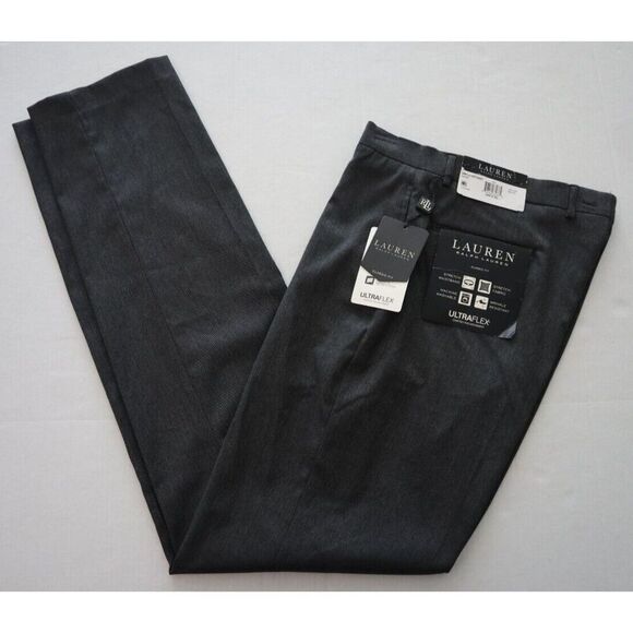 Lauren Ralph Lauren Men's 34x36 Gray UltraFlex Classic-Fit Stretch Pants - Picture 6 of 7